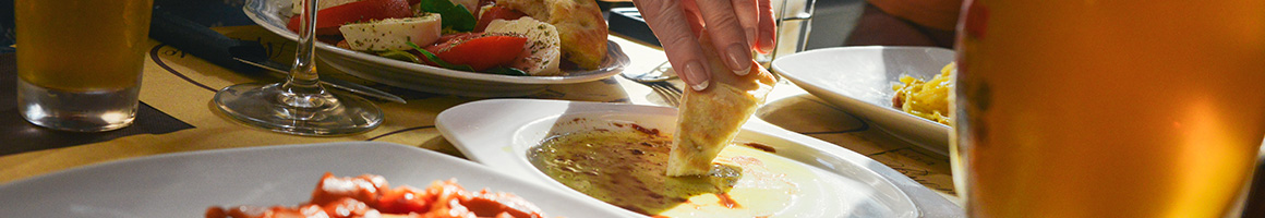 Eating Mediterranean Turkish at Ali Baba Mediterranean restaurant in Atlanta, GA.